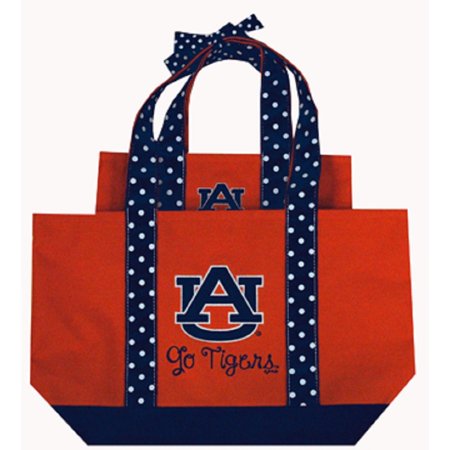 Fashion Polka Dot Tote - Auburn University Polka Dot Tote Set