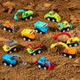 thumbnail image 6 of Joyfy 12 Pcs Car Toys, Mini Construction Pull Back Car Set with Excavator, Dump Truck and Bulldozers, Kids Sand Toy Trucks, Christmas Birthday Gift for Toddlers, 6 of 8