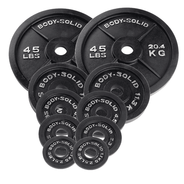 Body Solid 175 lb Olympic Plates Weight Set