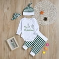 thumbnail image 2 of Ketyyh-chn99 Toddler Girls Christmas Baby Girl Xmas Clothes Outfits Tops Skirt+Pants+Hat Set Green,80, 2 of 5