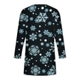 thumbnail image 5 of LYXSSBYX Christmas Dresses Women Plus Size Clearance Women Casual Long Sleeve Round Neck With Pocket Christmas Printed Dress, 5 of 5