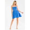 thumbnail image 1 of Vestido detalle en contraste Roman Fashion /Juvenil, 1877 (Azul rey) azul M, 1 of 4