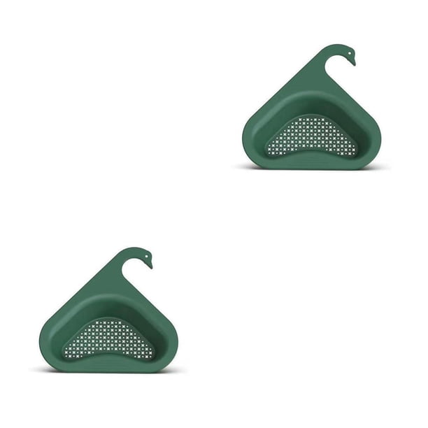Escurridor de Fregadero de Cocina Matsuzay de Plástico con Forma de Animal Verde 2piezas