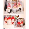 thumbnail image 4 of 12 colgantes de árbol de Navidad, muñeca de muñeco de nieve de punto de Navidad, gnomo de cono de pino, adorno de ramo de Navidad, abeto Zhivalor WLJ-1018, 4 of 4