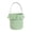 D, variant on Easter Gingham Fabric Picnic Basket Tote with Handles for Kids Egg Hunt Candy Storage and Blue Decorative Home Storage Multicolor