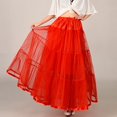 thumbnail image 2 of Women's Long Swing Skirt Flowy A-Line Petticoat Elegant Boho Maxi Skirt for Casual Party Wear Comfortable Stretchy Waist Soft Fabric, 2 of 2