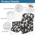 thumbnail image 5 of Kuiaobaty Skull Rose Butterfly Recliner Couch Cover Halloween Elastic Reclining Sofa Slipcover Breathable Reclining Slipcover Washable Recliner Chair Cover with Side Pocket for Pets, 5 of 8