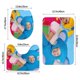 thumbnail image 3 of Mother Goose Club Juego de 3 alfombras de baño de coral fleece: tapete de baño + alfombra de inodoro en forma de U + funda de tapa de inodoro en forma de O, 3 of 6