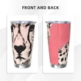 thumbnail image 3 of KLL Pink Cheetah Art Print 40oz Stainless Steel Insulated Car Cup with Spillproof Lid - Keep Your Drink Hot or Cold on the Go-Straw Two-piece Set, 3 of 8