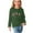 Army Green, variant on breaise Girls Long Sleeve T Shirts Kids Crewneck Print Shirt Fall Winter Basic Graphic Tees