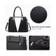 thumbnail image 4 of Set Bolsa Mujer Tote Gran Capacidad, 3pzs Negro con Blanco Malubero Set De Bolsas, 4 of 4