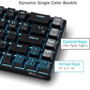 68 Hot Swappable 65% Mechanical Keyboard, 68 Compact BT5.0 Gaming Keyboard with Stand-Alone Arrow/Control , Black, Quiet Red