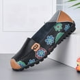 thumbnail image 4 of Tawop Shoes Women Fashion Women Ankle Strap Summer Printing Slip-On Flats Shose Size 5-5.5, 4 of 9