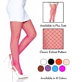 thumbnail image 4 of Mallas Leg Avenue Spandex Industrial con red de pesca, color rosa neón, 4 of 6