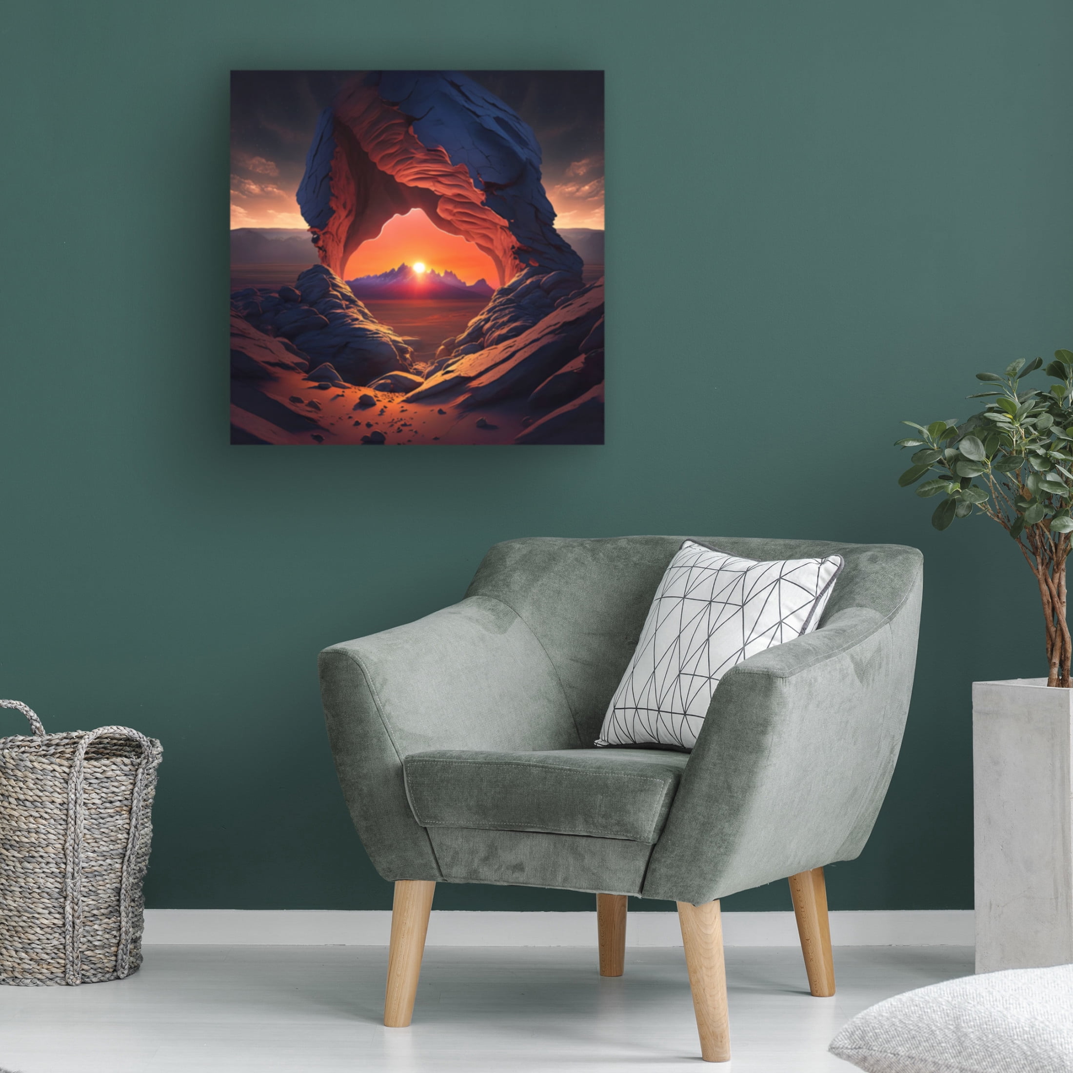 Canvas Wall Art - Ray Heere 'Desert Of Dreams 13' Wall Art for Living Room, Bedroom, or Office Décor by Trademark Fine Art - 14 x 14 Inches