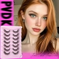 thumbnail image 4 of Wispy Lashes False Eyelashes Clear Band Cat Eye Lashes Natural Look 15MM Fake Eyelashes Pack Pestañas Postizas Naturales Wispy D Curvature Lashes, 7 Pairs, 4 of 15
