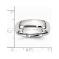 thumbnail image 2 of Bague Demi-Ronde en Chrome Cobalt Gravable Poli 6mm Taille 9 Bijoux Cadeaux pour Femmes, 2 of 4