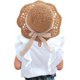 thumbnail image 1 of Sombrero de Paja para Bebé Niña Gorra de Verano con Lazo Plegable Sombreros para Protección Solar para la Playa de 2 a 6 Años, 1 of 5