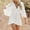 White, variant on Lace V Neck Mini Dresses Batwing Sleeve Backless Crochet Ruffle Mini Dresses Women Dresses Knee Length Petite Summer Dresses for Women Petite Length Women's Midi Dresses Woman Maxi Dresses Casual V