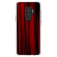thumbnail image 1 of DistinctInk Clear Shockproof Hybrid Case for Samsung Galaxy S9+ PLUS (6.2" Screen) - TPU Bumper, Acrylic Back, Tempered Glass Screen Protector - Bright Red Curtains, 1 of 5