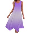 thumbnail image 1 of Pantalones Cortos para Vestidos Bajos Mujeres sin Mangas Cuello Redondo Cordón Ruffle A-Line Mini Vestido Poliéster, Vestido Casual para Citas Y Fiesta, 1 of 9