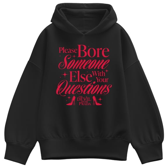 The Devil Wears Prada - Please Bore Someone Else - Women's Oversized Fleece Hoodie Sweatshirt