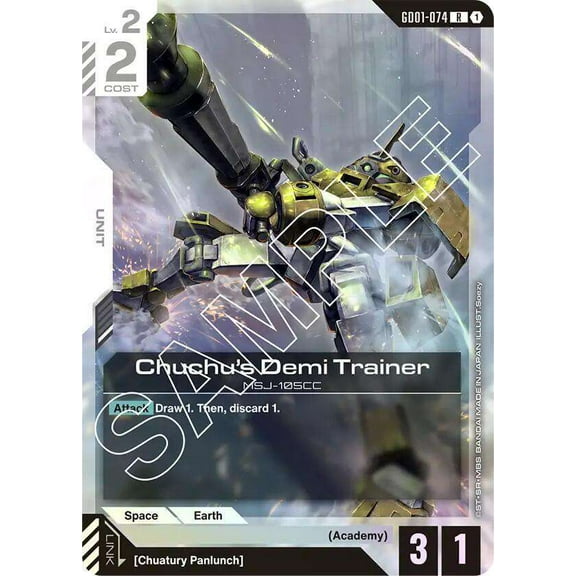 Gundam Newtype Rising Rare Chuchu's Demi Trainer GD01-074