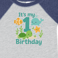 thumbnail image 4 of Inktastic First Birthday Sea Creatures Celebration Boys or Girls Baby Bodysuit, 4 of 5