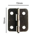 thumbnail image 2 of 50PCS Antique Flat Hinge Wooden Box Hinge Jewelry Box Hinge With Nails, 2 of 7