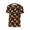 thumbnail image 6 of Wukai Bee and Honey Print Men's Short-Sleeved Mesh T-Shirt,Quick-Dry Short Sleeve Workout T-Shirt-, 6 of 8