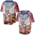 thumbnail image 3 of My Cat is My Valentine Cute Devon Rex in Gift Box All Over Print 3D Baseball Shirt Cat Lover Kitten Owner Gifts Softball Sport - 3006, 3 of 6