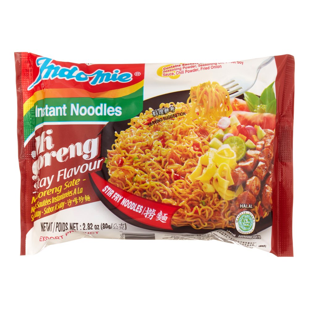 Indomie, Satay Fried Noodle, 2.82oz (Case of 30)
