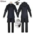thumbnail image 1 of Anime japonés Tokyo Ghoul Cosplay Kaneki Ken Cosplay disfraz chaqueta con capucha pantalones cortos conjunto completo trajes hombres uniformes máscaras, 1 of 5