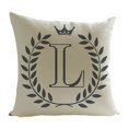 thumbnail image 1 of Housse de Coussin de Canapé Imprimée Lettres Anglaises Mode Dessin Animé Décoration Maison, Multicolore, L, 1 of 5