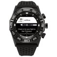 thumbnail image 4 of Citizen CZ Smart 44mm Black IP Stainless Steel Hybrid Heart Rate Smartwatch with Black Silicone Strap - JX1007-04E, 4 of 12
