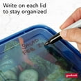 thumbnail image 5 of GoodCook Meal Prep 3 Cup Square, 20-Piece, Blue, Made Without BPA Plastic, 5 of 21