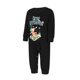 thumbnail image 3 of Pijamas familiares navideños a juego: camiseta de manga larga con estampado de alces y pantalón a cuadros., 3 of 10