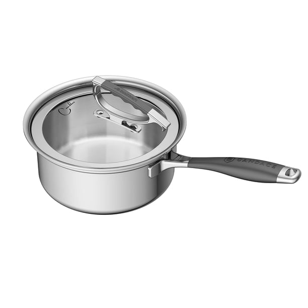 Sartén CookCraft de Candace de acero inoxidable triple de 3,5 L