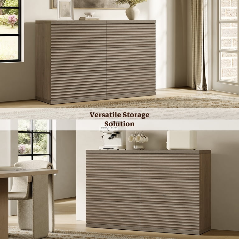 grey stand up dresser Alaterre Furniture Arden 6-Drawer Double Dresser, Driftwood Gray Solid Pine Wood, Rustic Finish Ideal for Bedroom Storage and Organization ANAN0432