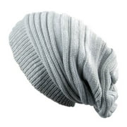 Acrylic Fibre Beanie Women Men Autumn Breathable Warm Keeping Knitted Hat Outdoor Activity Jogging Walking Skating Sport Cap Grey White
