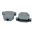 thumbnail image 2 of Unique Bargains 3pcs DB25 Port D-Sub Connector Kit Cover House Assembly Shell Plastic Hood Gray, 2 of 3