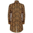 thumbnail image 4 of DuoJiaJ Manteau Homme Couleur Unie Mode Rétro Col Montant Vêtements, 4 of 5