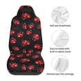 thumbnail image 5 of Sikiie Beautiful Red Ladybug Car Seat Protector 2 Pack Car Seat Cushion Mat, Car Seat Covers for SUV, Truck, Van, 5 of 7