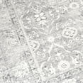 thumbnail image 5 of ReaLife Machine Washable Rug - Stain Resistant, Non-Shed - Eco-Friendly, Padded, Family & Pet Friendly - Made from Premium Recycled Fibers - Vintage Distressed Trellis - Silver Ivory, 5' x 7', 5 of 6