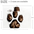 thumbnail image 2 of Paw Print Luxurious Polyester Right-Angle Floor Mat - Soft, Durable Carpet for Home and Office - Ideal for Living Room, Bedroom, and More - Easy to Clean and Maintain, 2 of 6