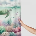 thumbnail image 3 of Sea turtle coral seaweed  Bathroom Decor Set , multi size Colorful Luxurious Graphic Print Polyester Fabric Fashion Bathroom Decor Sets with Hooks Home Bathtubs Bathroom Curtain Decoration Shower, 3 of 7