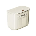 thumbnail image 2 of riaocot Strong Load-bearing Enlarge Caliber Hanging Trash Bin with Lid Punching Free Kitchen Large Capacity Wall Mounted Garbage Can Household Products, 2 of 8