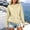 Khaki, variant on HOMBOM Plain Sweatshirts for Women with Pockets Lightweight Long Sleeve Crew Neck Ladies Trendy Sweat Shirts Loose Clothes