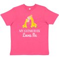 thumbnail image 3 of Inktastic My Godmother Loves Me Giraffe Youth T-Shirt, 3 of 5