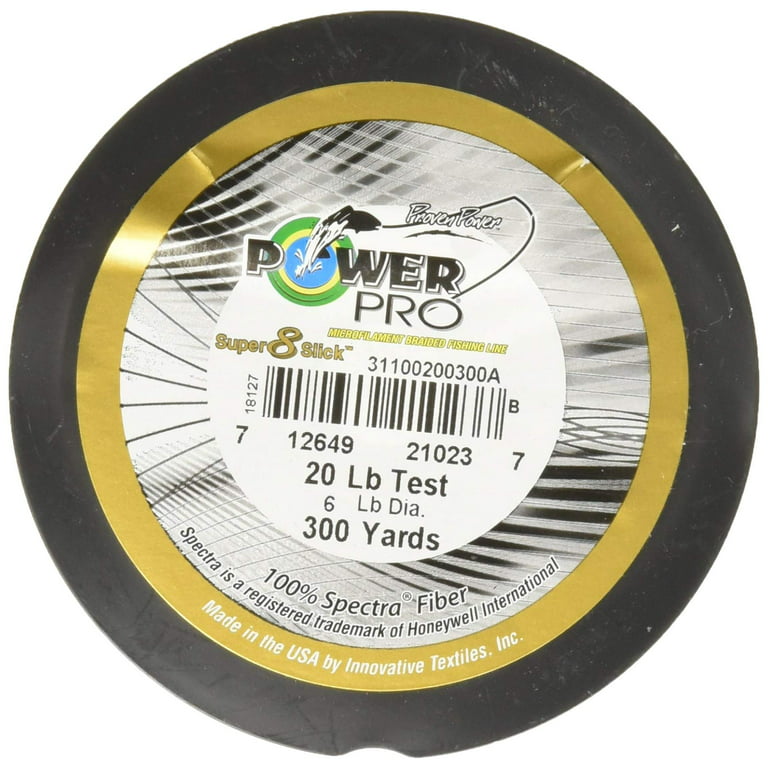 Power Pro Super 8 Slick Braided Line [150/300/1500yd,  Green/Blue/Yellow/Brown] 